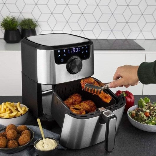 Fritteuse Heißluft Princess 182033 Deluxe 4,5L 1500W Digital Timer Antihaft