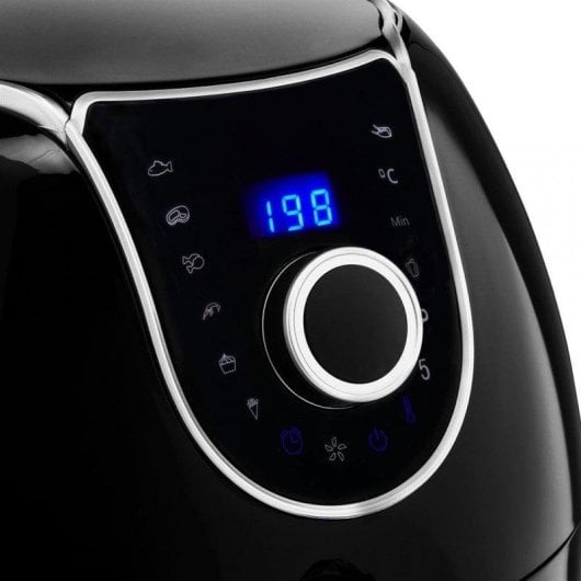 Fritadeira de Ar Princess Digital Family Aerofryer XXL 5.2L 1700W com Display LCD