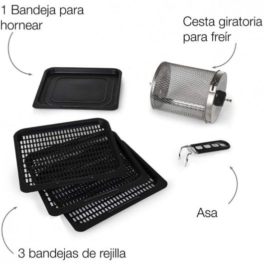 Princess 182065 Aerofryer Oven Horno Aerofreidora Sin Aceite 10L 1500W