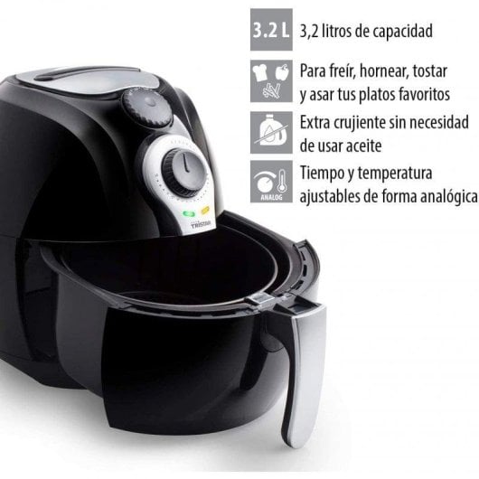 Friteuse sans Huile Tristar FR-6990 3.2L 1500W avec Minuterie et Contrôle Analogique