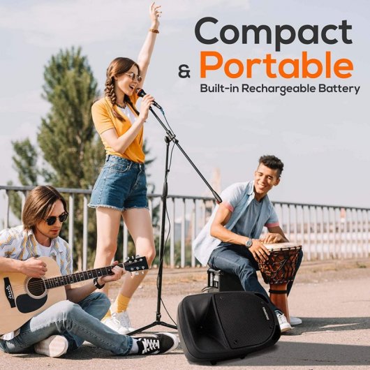 Pyle Home PSBT85A Altavoz Bluetooth con Micrófono 800W Negro