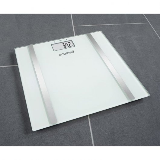 Ecomed BS-70E Báscula con Análisis de Grasa Corporal Blanca