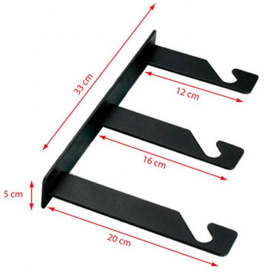 Bresser MB-1 Soporte de Pared para 3 Fondos de Estudio