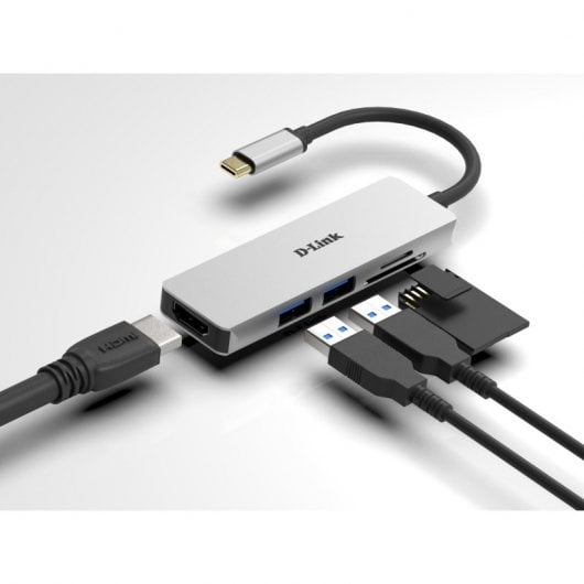 Hub D-Link DUB-M530 Lettore 5 in 1 SD/MicroSD/HDMI 4K/USB 3.0