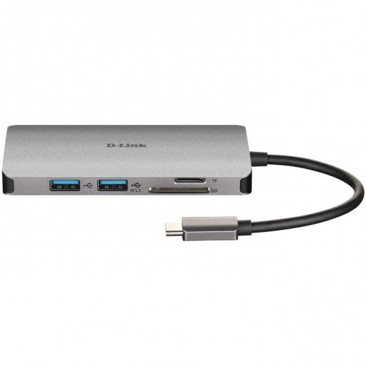 D-Link DUB-M610 station d'accueil Avec fil USB 3.2 Gen 1 (3.1 Gen 1) Type-C Aluminium, Noir