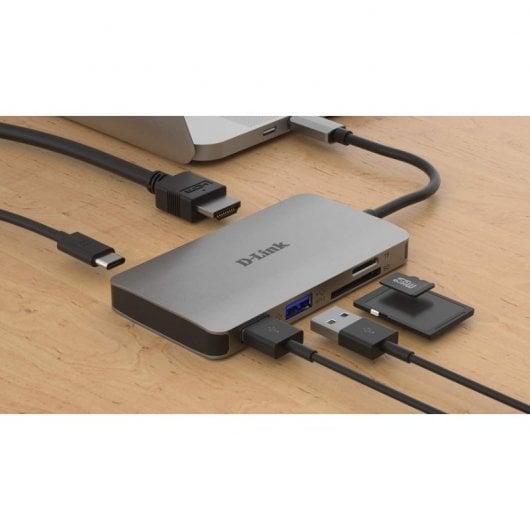 D-Link DUB-M610 station d'accueil Avec fil USB 3.2 Gen 1 (3.1 Gen 1) Type-C Aluminium, Noir