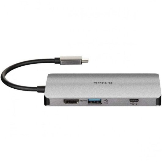 D-Link DUB-M810 Hub 8 en 1 Lector SD/MicroSD/HDMI 4K/USB-C/USB 3.0/RJ45