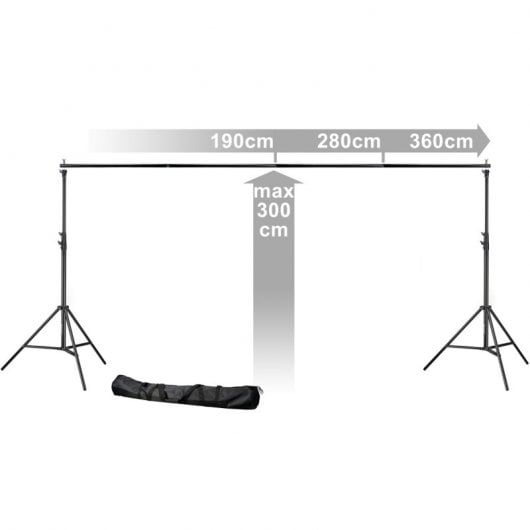 Bresser BR-D37 Soporte Fondo de Estudio Ajustable Máx. 300x360cm