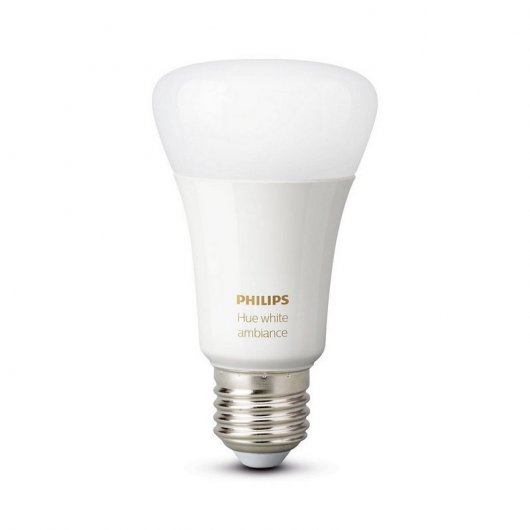 Philips Pack Hue White Ambiance Bombilla LED E27 9W Blanca + Hue Bridge + Hue Interruptor Atenuador
