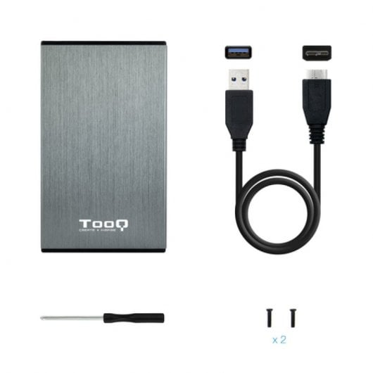 TooQ TQE-2527 Custodia USB 3.0 per dischi rigidi SATA 3 da 2,5" Grigio