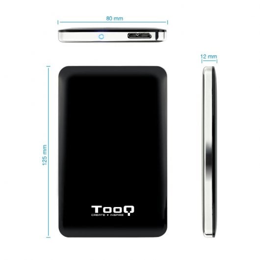 TooQ TQE-2538B Carcasa USB 3.0 para Discos Duros 2.5" SATA3