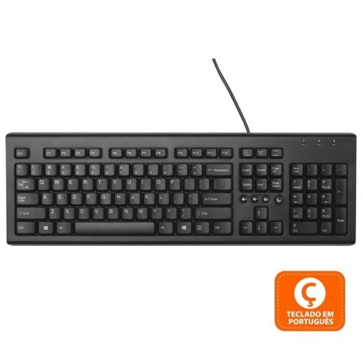HP Classic Wired Keyboard Teclado (PT)