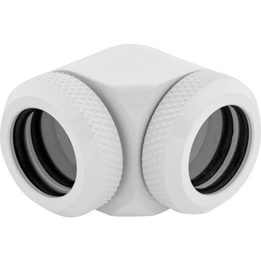 Flüssigkeitskühlung Corsair Hydro X Series XF 14 mm 90° Weiß 2er-Pack