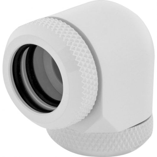Corsair Racro 14 mm de 90° Hydro X Series XF Rígido Pack de 2 Unidades Blanco