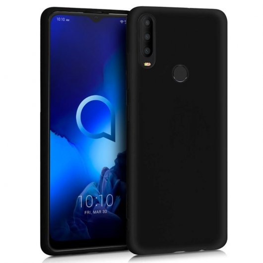 Cool Funda Silicona Negra para Alcatel 3X 2019/2020