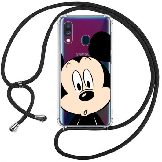 Cool Funda Disney Mickey Cordón para Samsung Galaxy A40