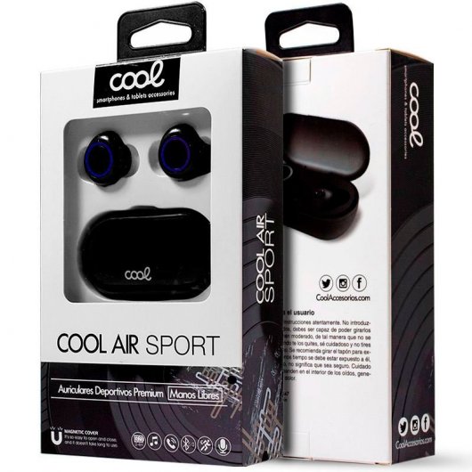 Cool Air Sport Auriculares Bluetooth Negro/Azul