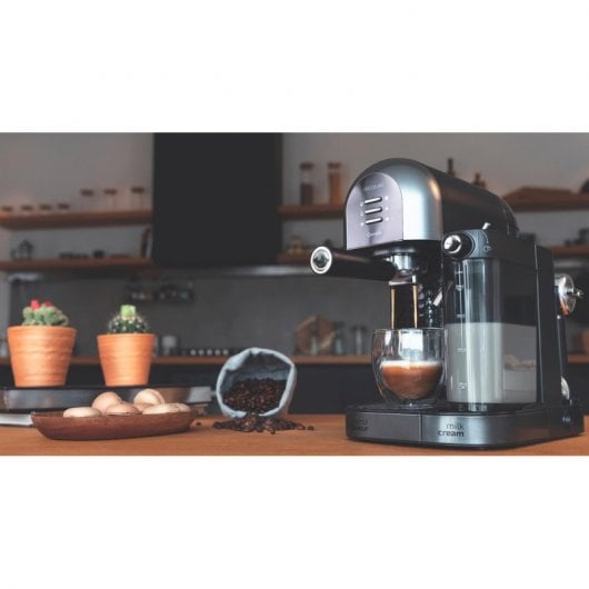 Caffettiera espresso Cecotec Cumbia Power Instant-ccino 20 Serie Chic Nera