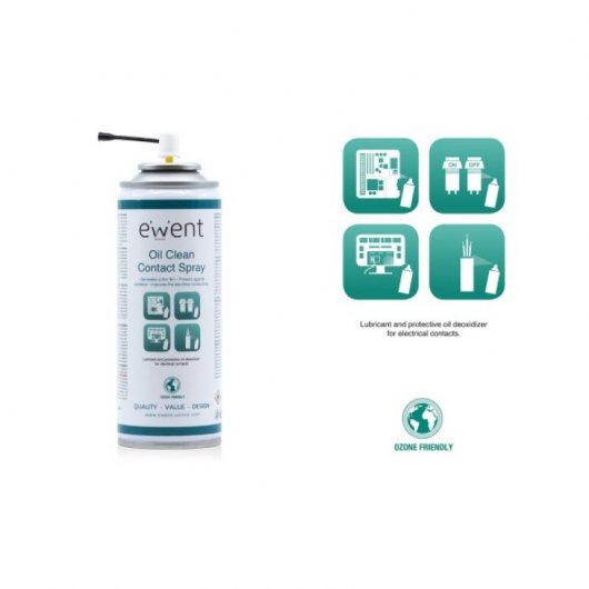 Ewent EW5615 Pulverizador a Base de Aceite para Limpieza de Contactos Eléctricos 200ml