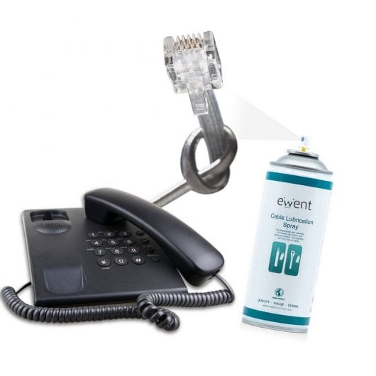 Ewent EW5618 Pulverizador para Lubricación de Cables 400ml