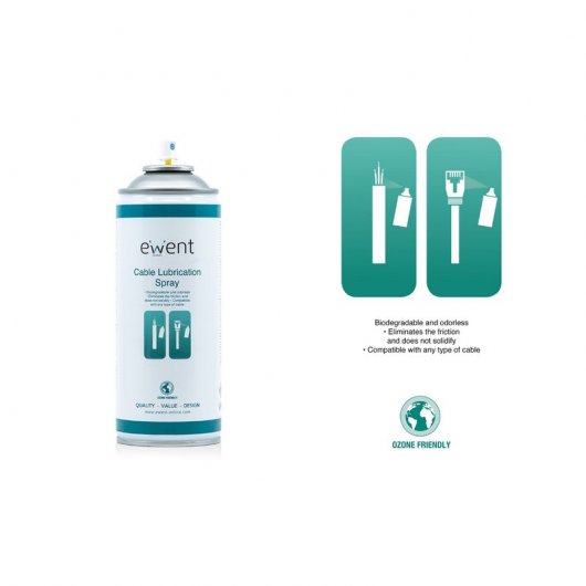 Ewent EW5618 Pulverizador para Lubricación de Cables 400ml