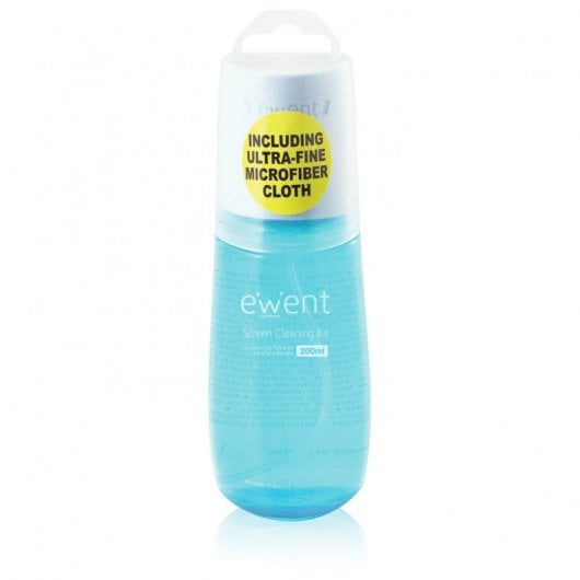 Ewent EW5671 Kit de Limpieza para Pantallas Líquido 200ml +  Paño de Microfibra 20x20cm