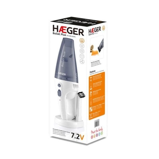 Aspirateur à Main Haeger Bullet Plus PV-45G.004A 40W 18min Liquides et Solides 0,55L