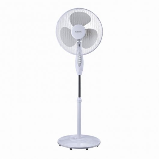 Haeger Round Wind Ventilador de Pie 45W Blanco