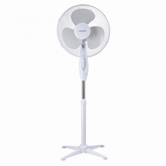 Haeger Cross Wind Ventilador de Pie 45W Blanco