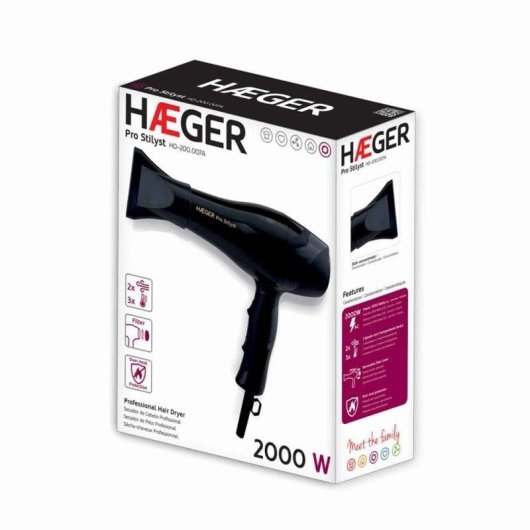 Haeger Pro Stilyst Secador de Pelo 2000W