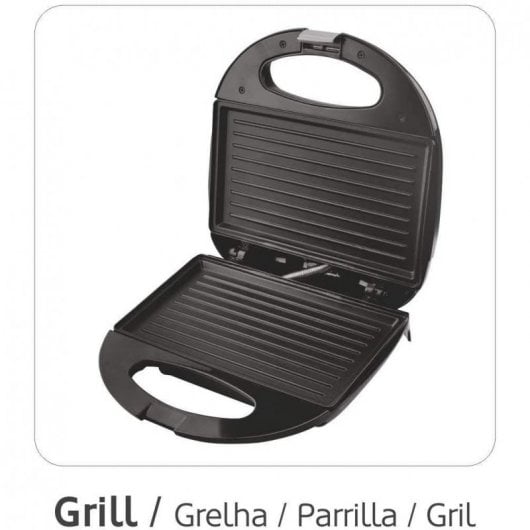 Haeger Panini Sandwichera con Grill 750W