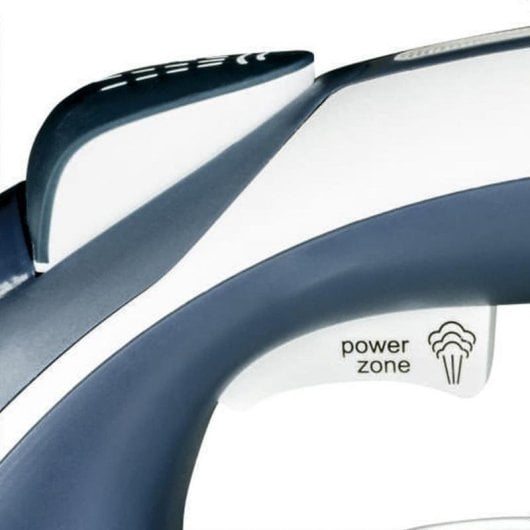 Fer à vapeur Haeger Ultra Steam 2800W semelle céramique bleu blanc 80g