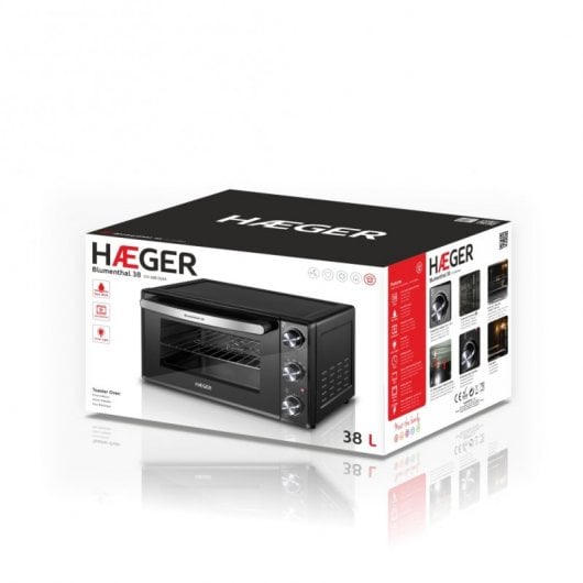 Haeger Blumenthal 38 Horno de Sobremesa 38L 2000W Negro