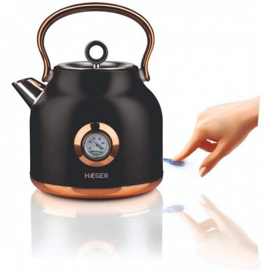 Bollitore Haeger Art Deco nero 1,7 l 2200 W