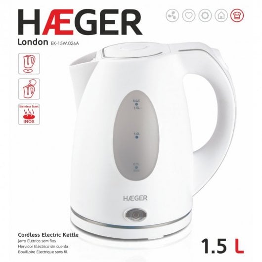 Haeger London Fervedor de Água 1.5L 2200W