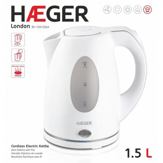 Bollitore Haeger London 1,5 L 2200 W