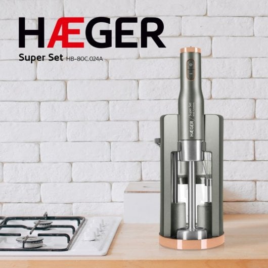 Haeger Super Set Frullatore a immersione + Accessori 800W