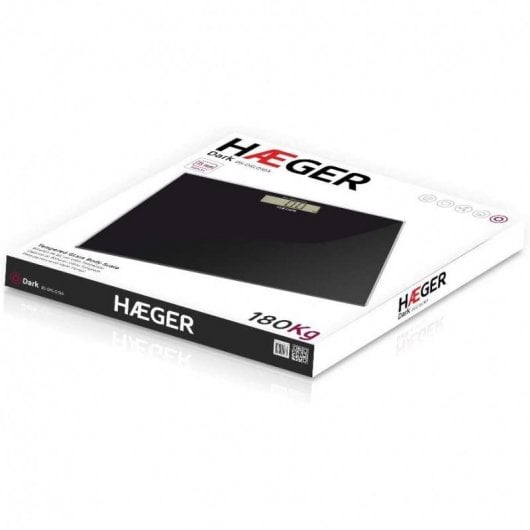 Haeger Dark Báscula de Baño Negra