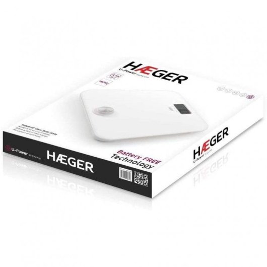 Pèse Personne Électronique Haeger U-Power Jusqu'à 180 kg Écran LCD Arrêt Automatique