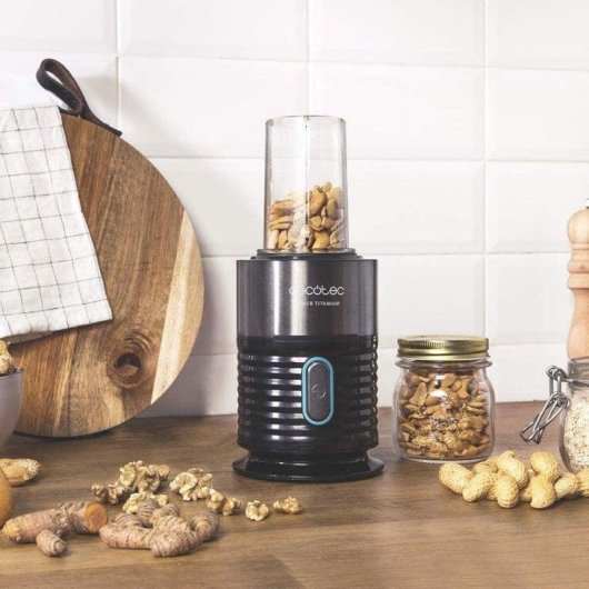 Cecotec Power Titanium 650 Fresh&Go Inox Batidora de Vaso 650W