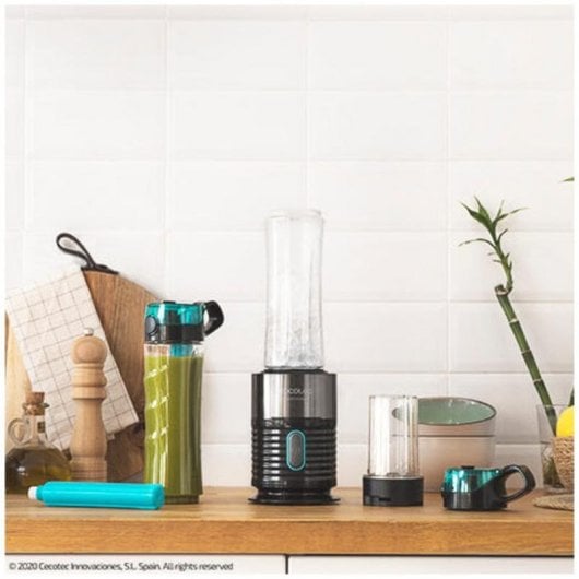 Cecotec Power Titanium 650 Fresh&Go Inox Batidora de Vaso 650W