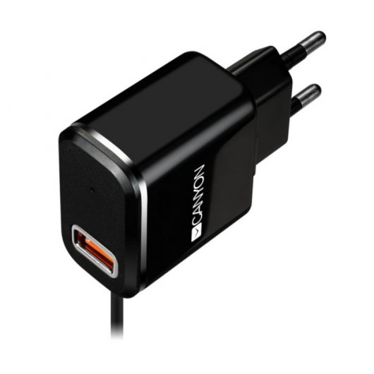 Canyon CNE-CHA041BS Cargador Micro USB 2.1A