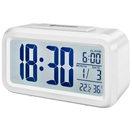 Bresser MyTime Duo Reloj Despertador Blanco