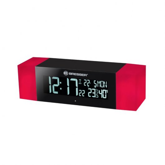 Bresser Radio Despertador con Luz y Bluetooth Negro