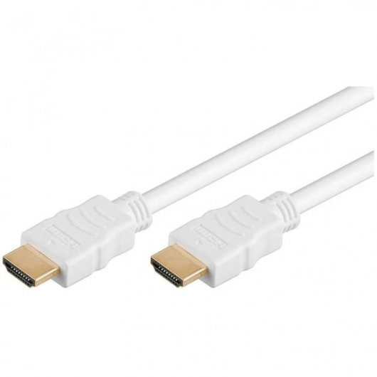 Goobay Cable HDMI Ethernet 1.4 Macho/Macho 0.5m Blanco