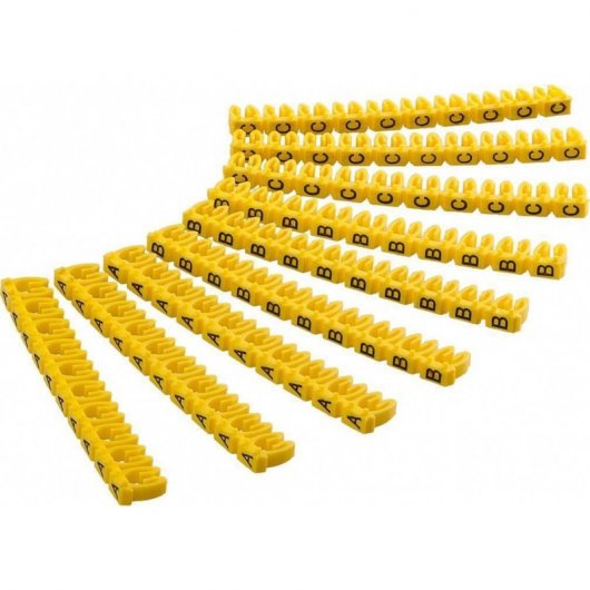Goobay Marcador para Cables 2.5mm Amarillo Pack 90 Unidades