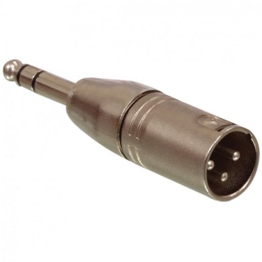 Goobay Adaptador XLR Estéreo a Jack 6.35mm Macho/Macho Gris