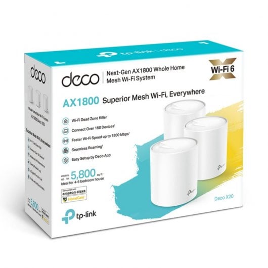 TP-Link Deco X20 Sistema WiFi 6 Mesh AX1800 Pack 3 Unidades