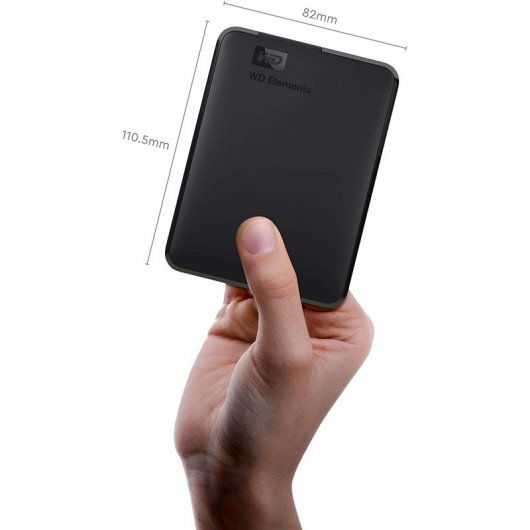 Western Digital Elements Portable Externe Festplatte 5 TB Micro-USB B 3.2 Gen 1 (3.1 Gen 1) Schwarz