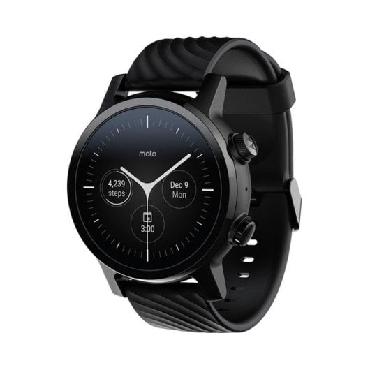 Motorola Moto 360 Bluetooth NFC GPS 43mm AMOLED Preto Resistência à Água 3ATM